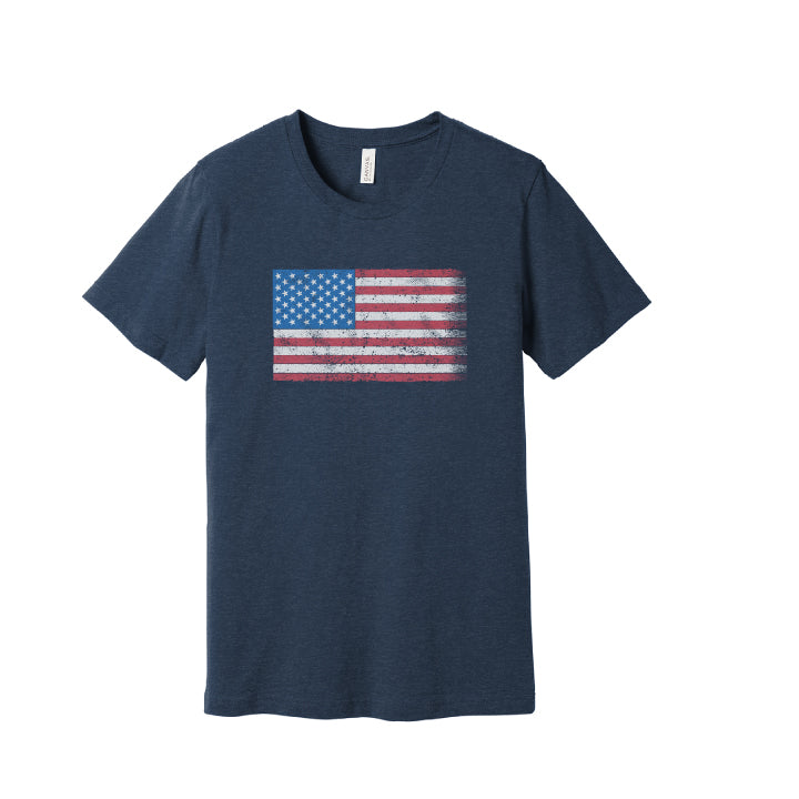 Distressed USA T-shirt