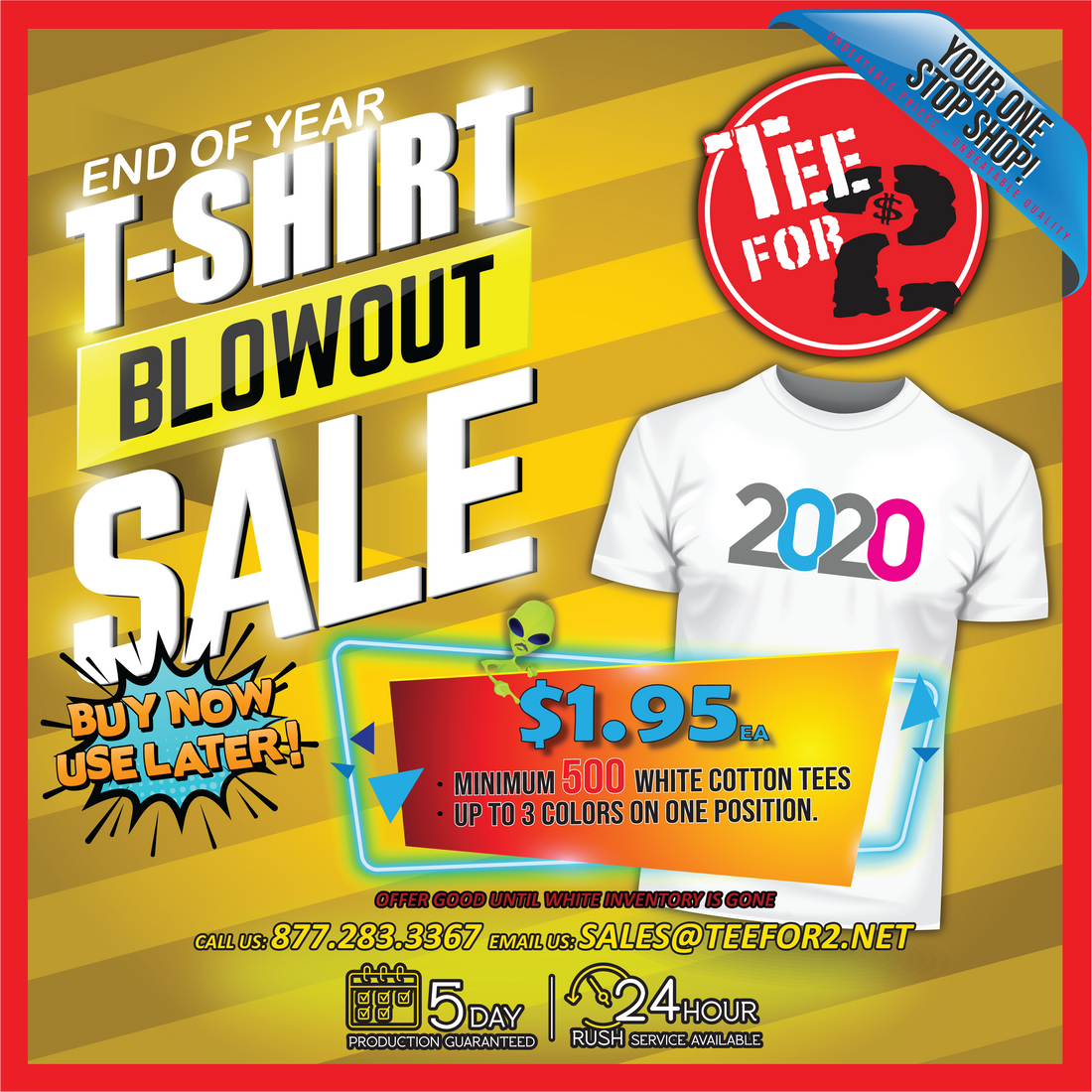 T-Shirt Blowout Sale - EXPIRED
