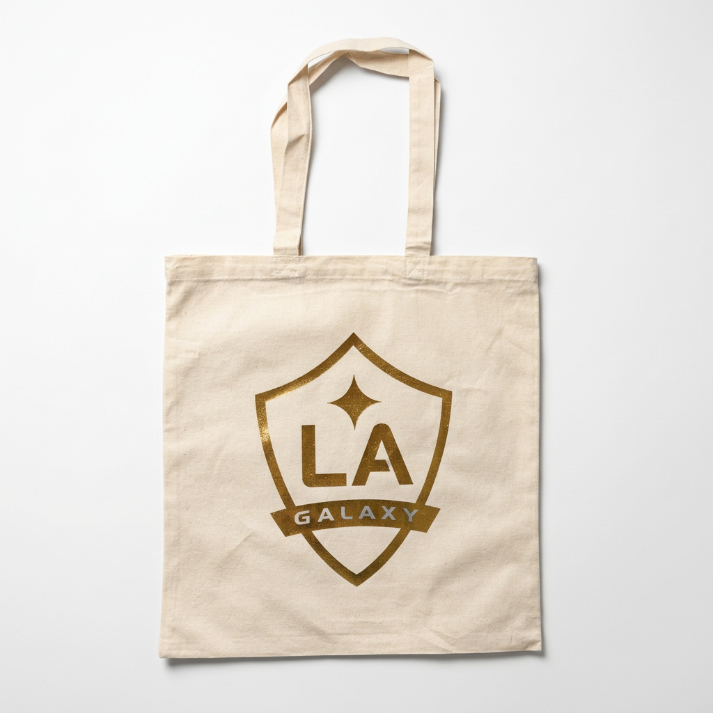 Gold foil tote production example