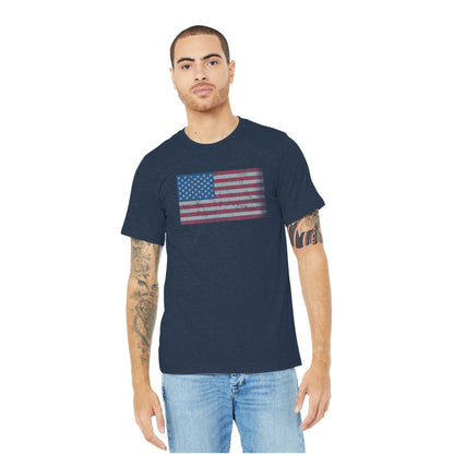 Distressed USA T-shirt